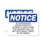 Signmission No Trespassing Private Property Attempts OSHA Notice Sign, Vinyl Decal, 7in W x 5in L, 2PK OS-2PACK-NS-D-57-L-14965 - alternate 1